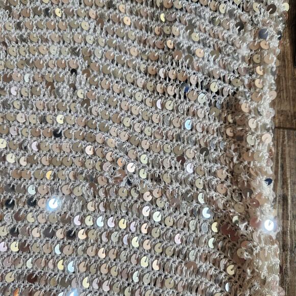 Retrofete Marie Sequin Crochet Dress in Silver and White Size XS/S NWT Maxi - Picture 15 of 15